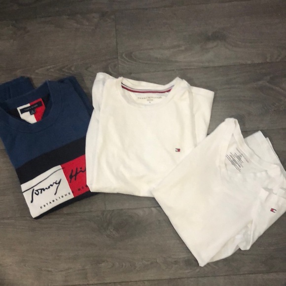 Tommy Hilfiger Other - SOLD Tommy Hilfiger Men’s sweater & T-Shirts lot size small